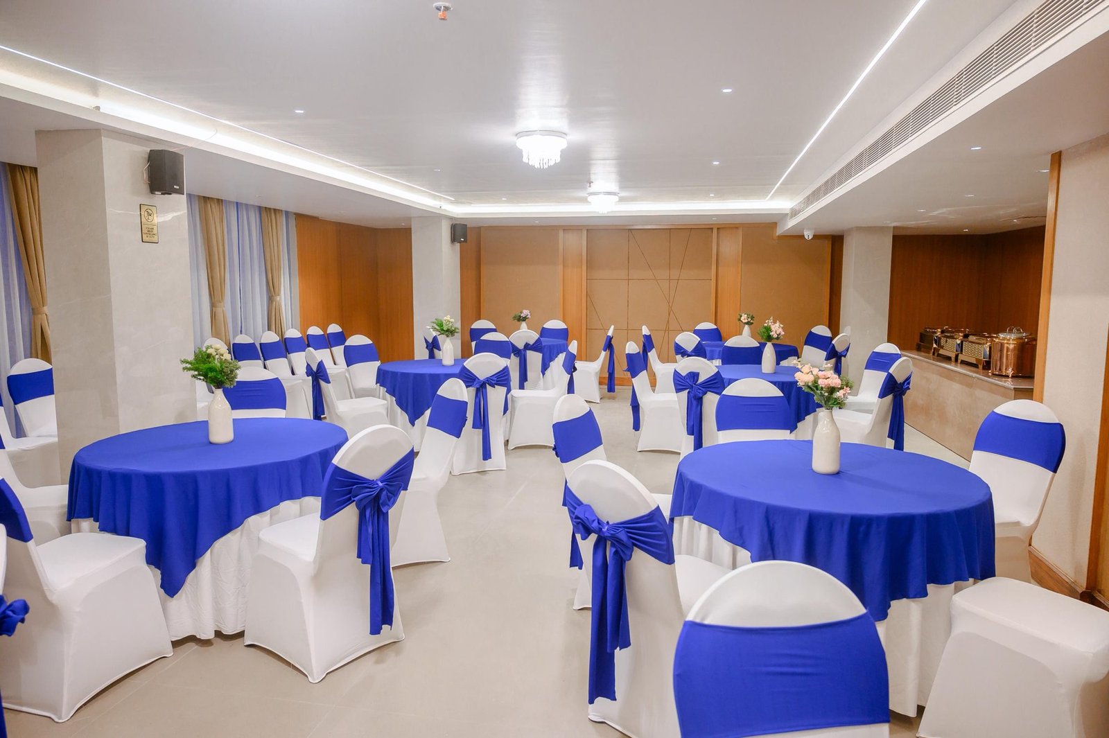 Regal Heaven banquet hall chairs and tables, Assam